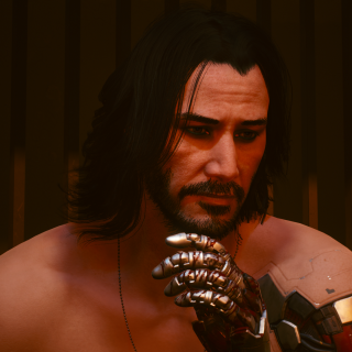 Johnny Silverhand Eyeliner and Tattoo No Scars Texture Edit - Cyberpunk ...