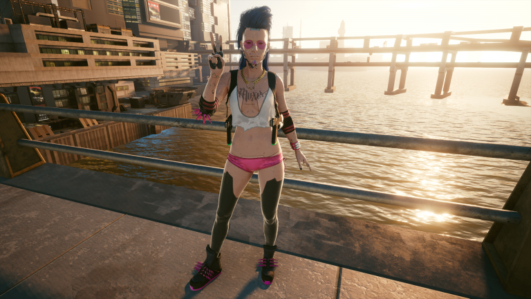 Rooftop Mox Bouncer Swap For V Cyberpunk 2077 Mod Download Mod For   Rooftop Mox Bouncer Swap For V 1 768x432 